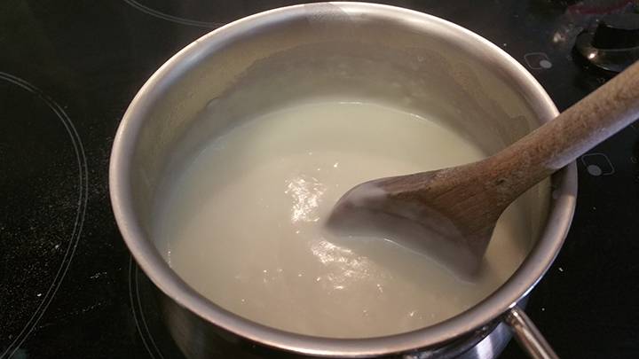 Orecchiette con crema di funghi preparazione 1